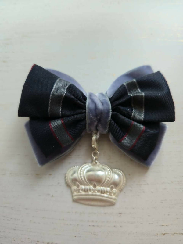 Mayfair Regimental リボンブローチ グレー