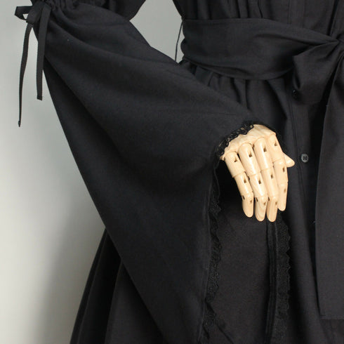 ピンタック姫袖ワンピース