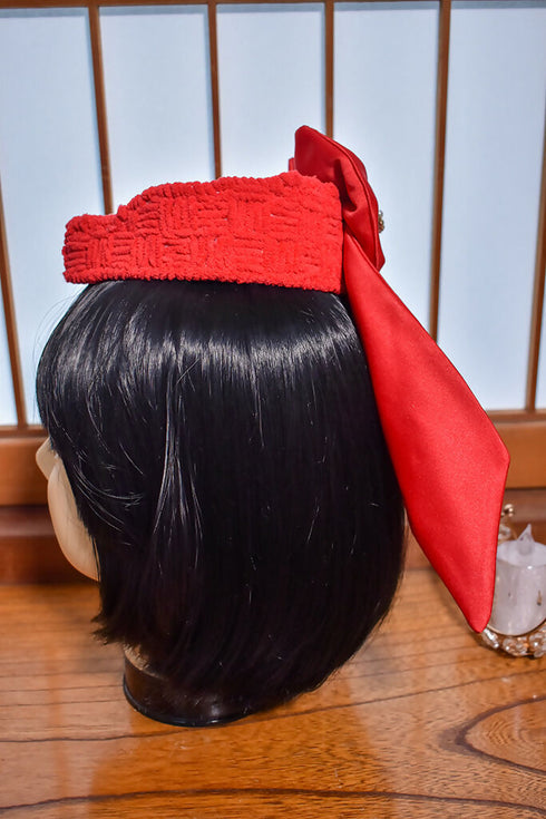 もこもこ毛糸のトークハット