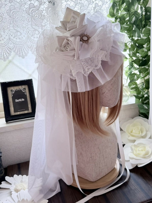 エナメル薔薇 ベール WH