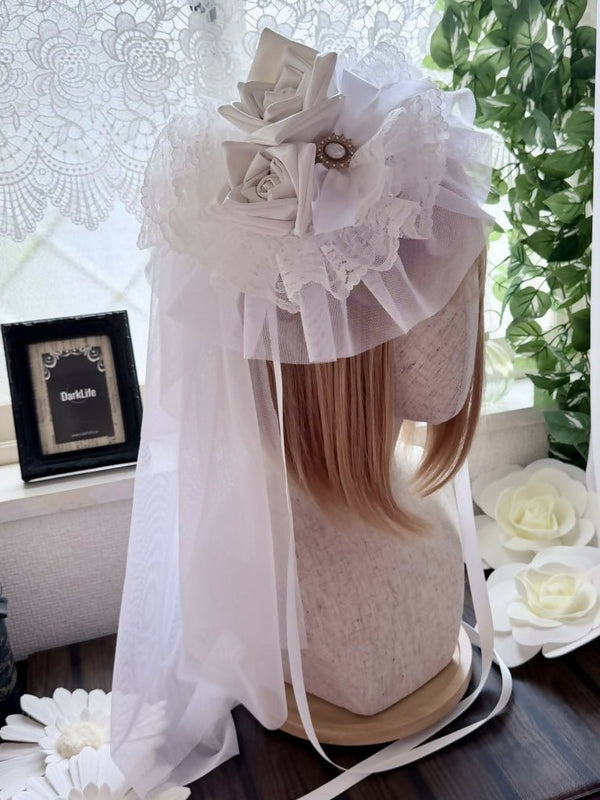エナメル薔薇 ベール WH
