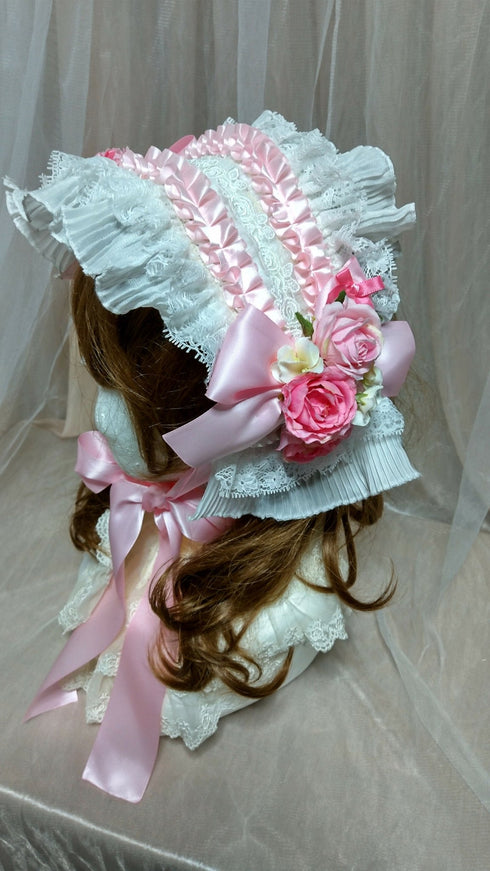 薔薇のフリルヘッドドレス