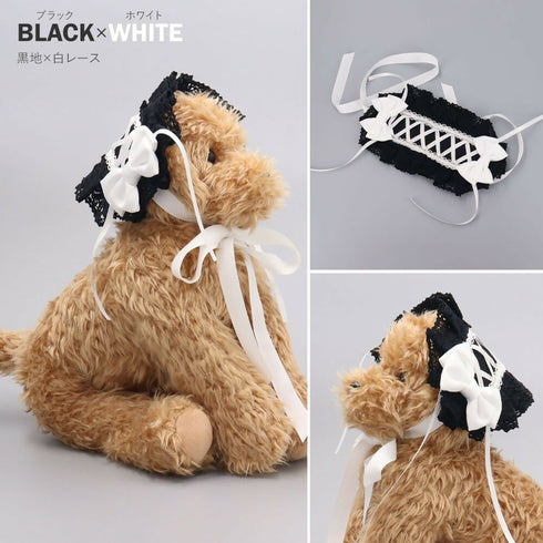 コルセットレース 犬用 ヘッドドレス Corset Lace Lolitails