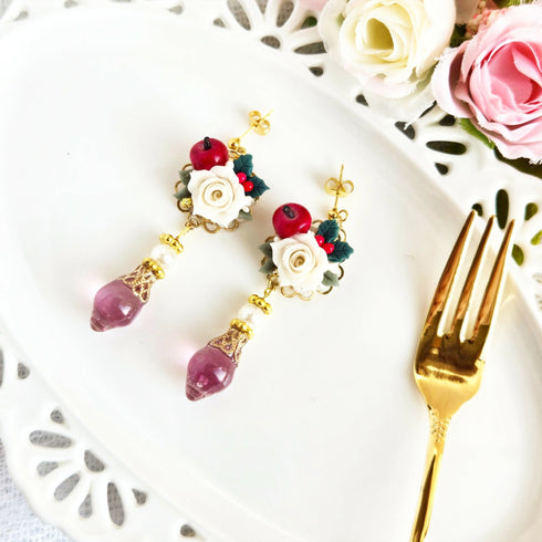 林檎の祝福(ピアス・イヤリング)