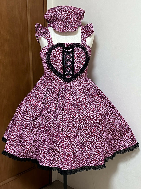 New 99'sガールズパンク×ロリィタJSK・キャスケット付き(バラ売り不可)