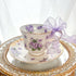 すみれのティーカップソーサー