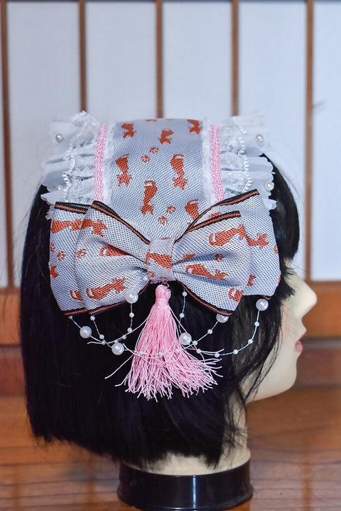 畳の縁のヘッドドレス