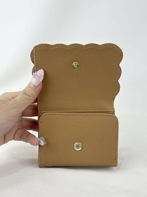 Sweet Magic Biscuitがま口折財布 LL-1038 【ベージュ ピンク】