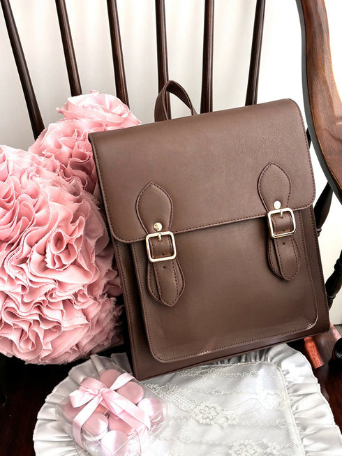 縦型サッチェルバッグ TL-5584 【ブラック キャメル ブラウン】