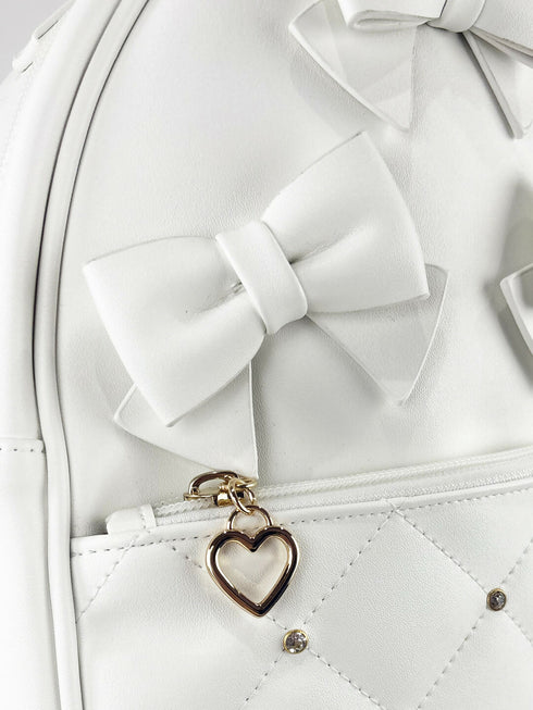 きらめき☆りぼんミニリュック LL-1034 【ブラック ホワイト】