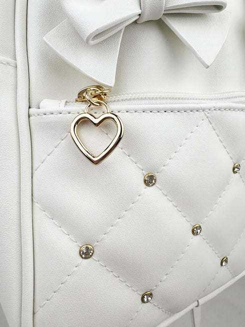 きらめき☆りぼんミニリュック LL-1034 【ブラック ホワイト】