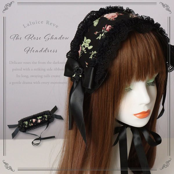 魅惑の堕薔薇の影庭ヘッドドレス