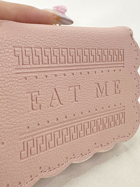 Sweet Magic Biscuitがま口折財布 LL-1038 【ベージュ ピンク】