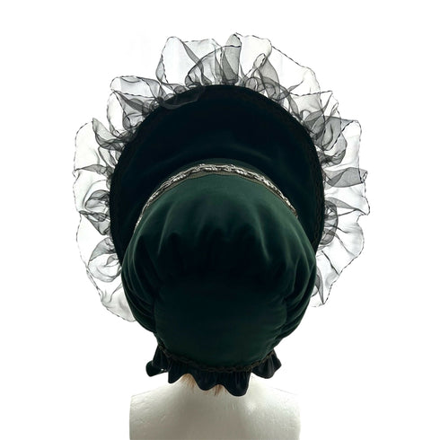 アンティークブレードのボンネット グリーン