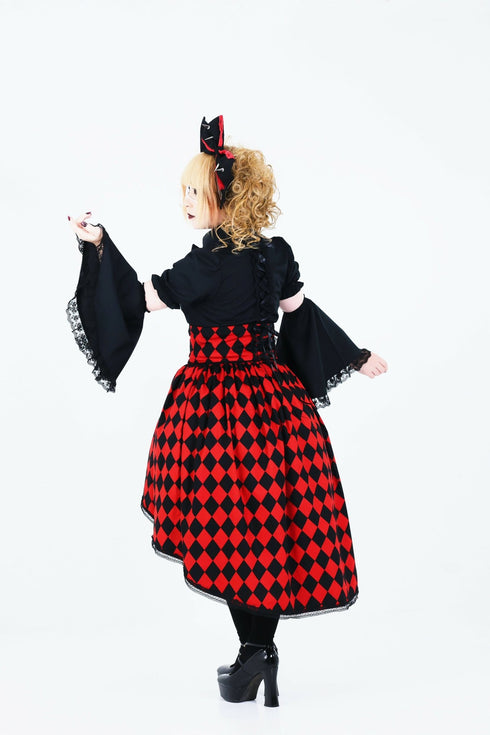 【受注生産】The noble red queenスカート ver.ダイヤチェック