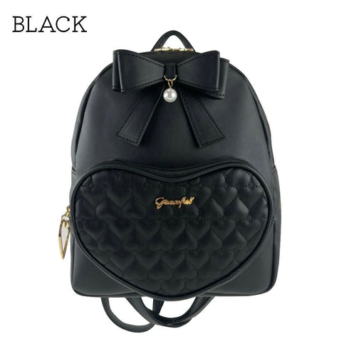 ハート♡を運んでリュック LL-1008 【ブラック ベージュ ラベンダー】