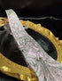 Pink Gray lace tie