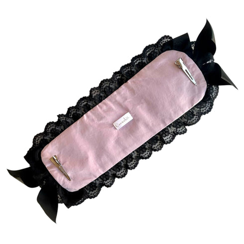 スパイラルヘッドドレス ピンク×ブラック