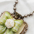 リボンのネックレス/グリーン