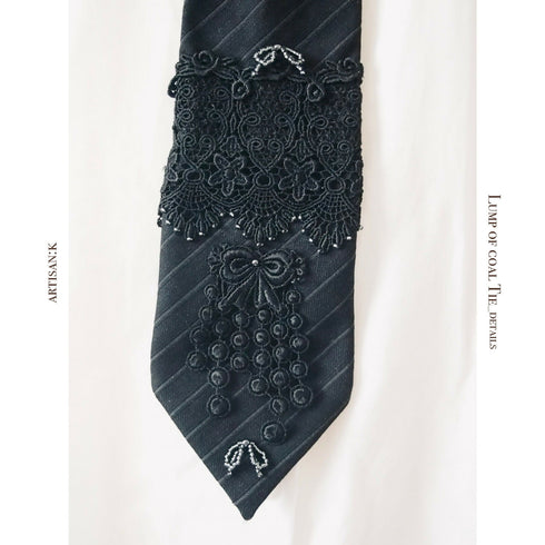 【クリスマス限定】-ˋˏラッピングネクタイ(カラー名:石炭)ˎˊ-