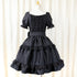 Noir Rose Jacquard Dress(Blk)