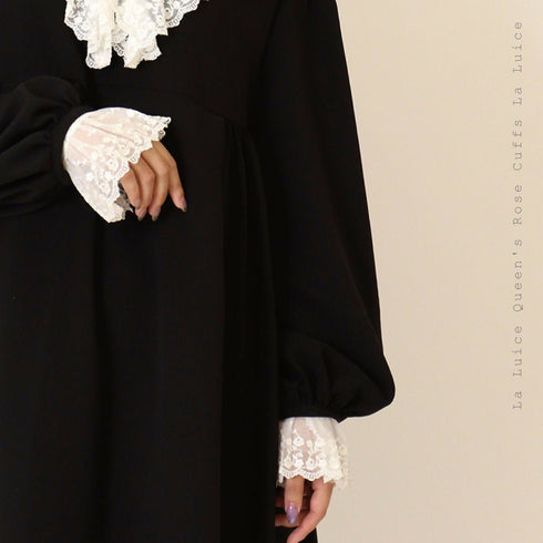 クイーンズローズカフス 付け袖 お袖留め アームバンド レイヤード 【LALUICE】