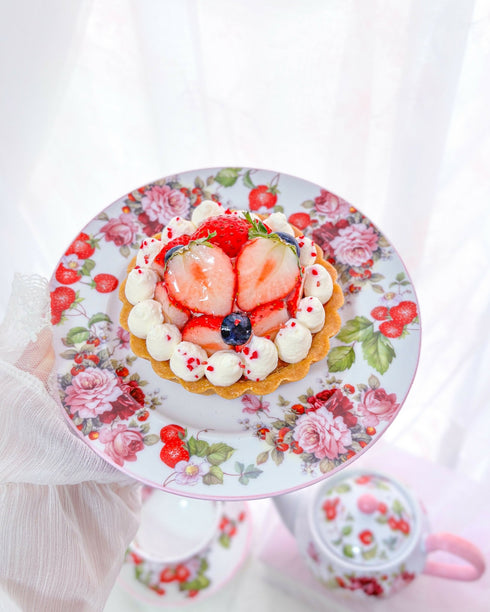 Strawberry Rose Plate– 甘くときめく苺とバラのティータイム