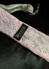 Pink Gray lace tie