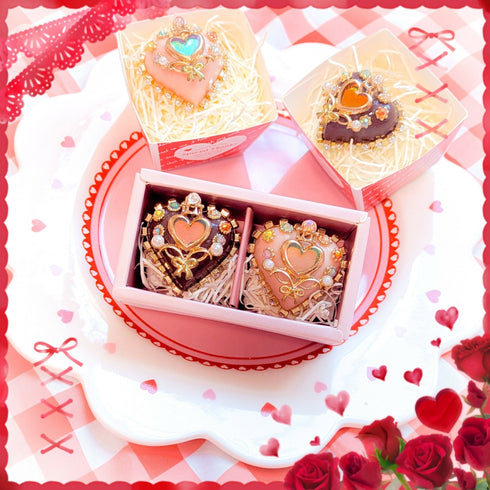 【バレンタイン限定】魔法少女のチョコ&イチゴムースリングセット