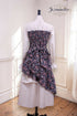 ノーブルレディロングペプラムワンピース