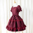Noir Rose Jacquard Dress(ボルドー)