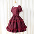 Noir Rose Jacquard Dress(ボルドー)
