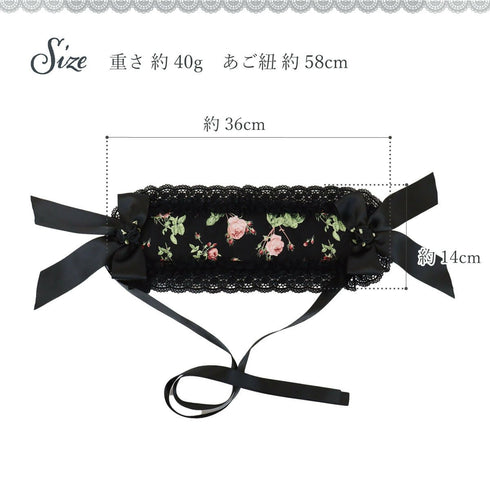 魅惑の堕薔薇の影庭ヘッドドレス