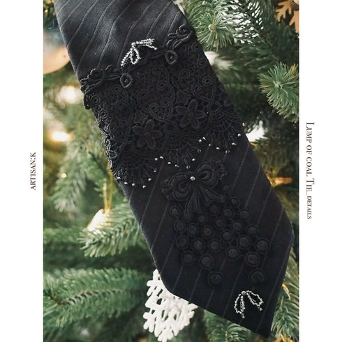 【クリスマス限定】-ˋˏラッピングネクタイ(カラー名:石炭)ˎˊ-
