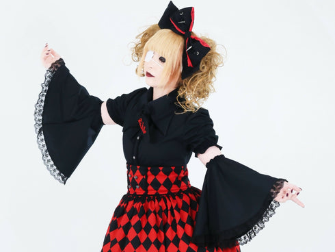 【受注生産】The noble red queenブラウス ver.黒