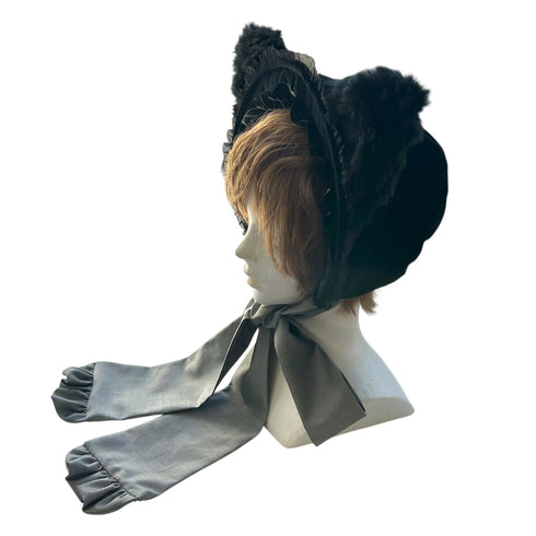 猫のボンネット ブラック