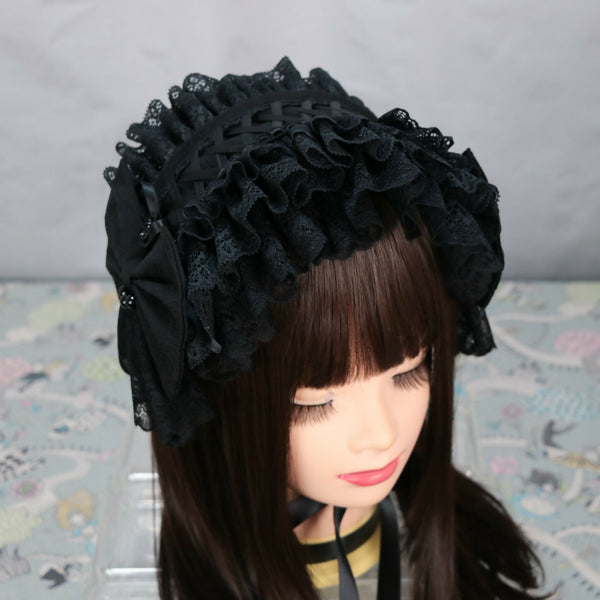 ブラック ヘッドドレス