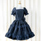 Copy of Noir Rose Jacquard Dress(ネイビー)