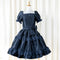 Copy of Noir Rose Jacquard Dress(ネイビー)