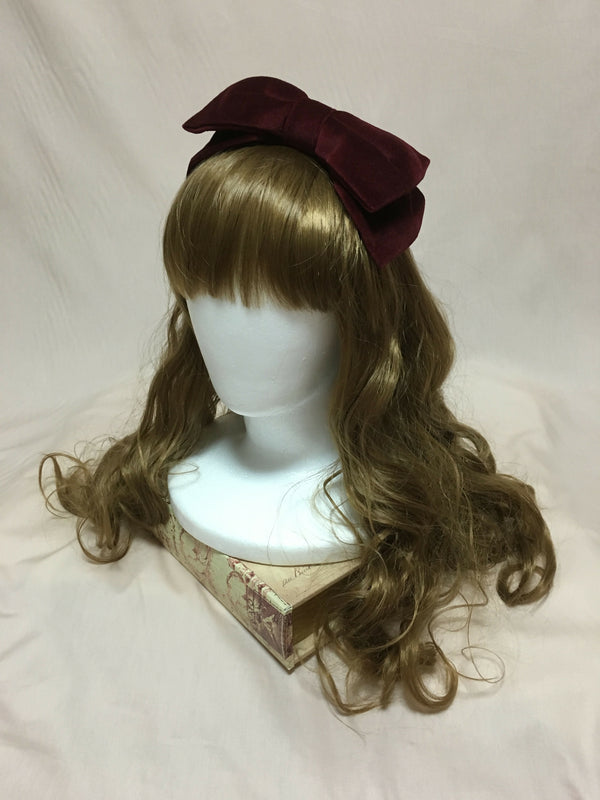 別珍リボンヘアバンド