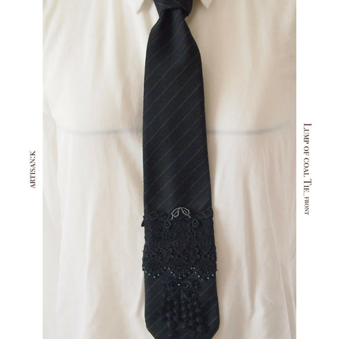 【クリスマス限定】-ˋˏラッピングネクタイ(カラー名:石炭)ˎˊ-