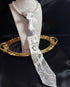 Grey shell lace tie