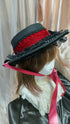 薔薇フリルフェルトハット