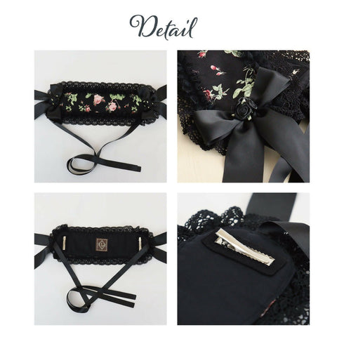 魅惑の堕薔薇の影庭ヘッドドレス