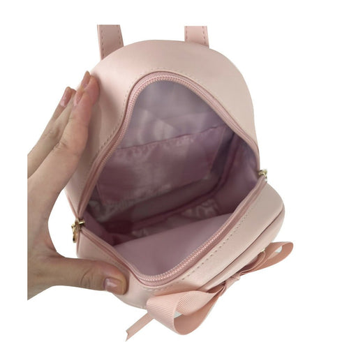 あみあげりぼんリュック LL-1010 【ブラック モカブラウン ベイビーピンク】