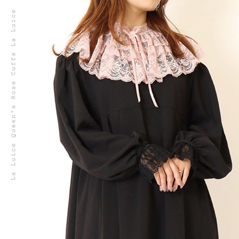 クイーンズローズカフス 付け袖 お袖留め アームバンド レイヤード 【LALUICE】