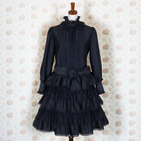 Victorian Nocturne Dress(Blk)