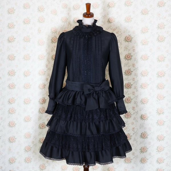Victorian Nocturne Dress(Blk)