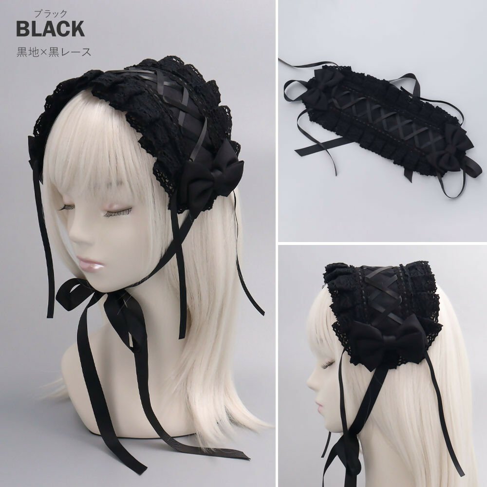コルセットレース ヘッドドレス Corset Lace Lolitails+ – Gothic and
