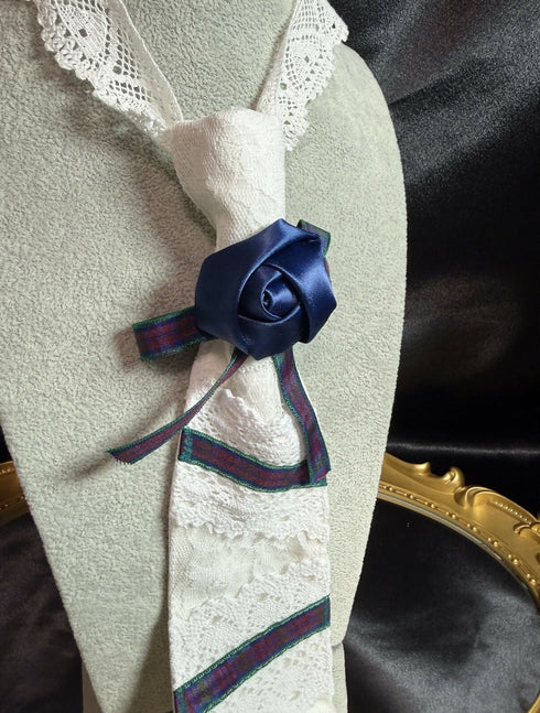 White check tie